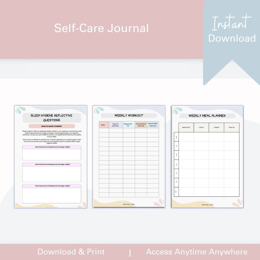 Self-Care Journal: Prioritize You - Counselor Sarah
