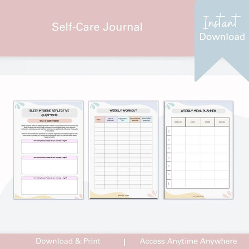 Self-Care Journal: Prioritize You - Counselor Sarah